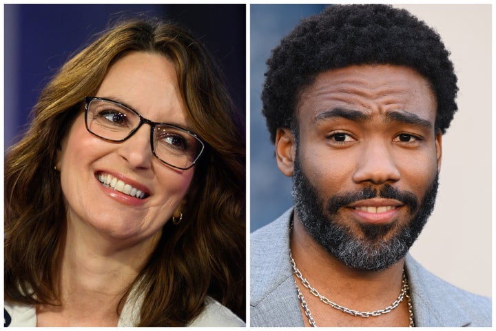 Tina Fey and Donald Glover.