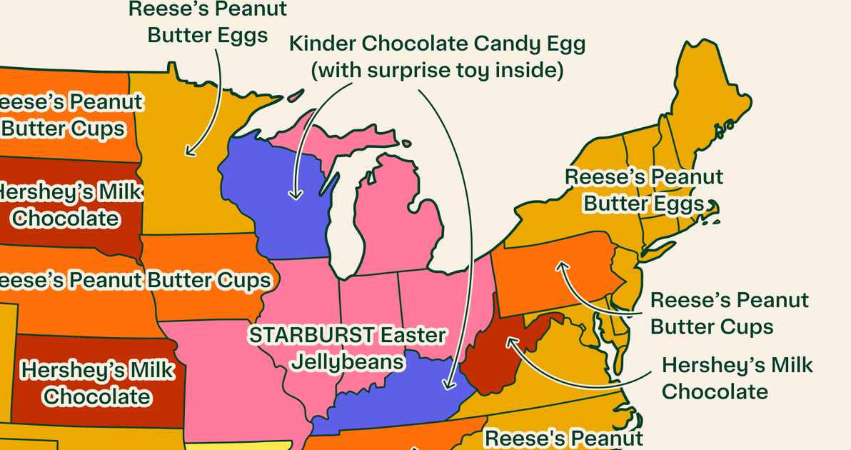 Americans' Easter Candy Preferences, Broken Down By State - Vimarsana News