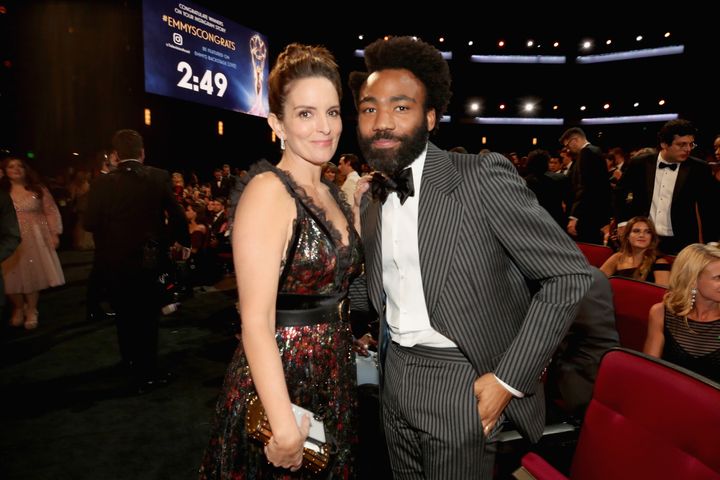 Fey and Glover at the Emmy Awards in 2018.