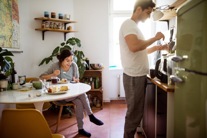 It's important to create a routine for yourself in the mornings, so you aren't jumping straight into work after you get out of bed.