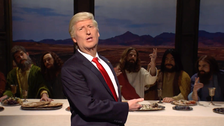 ‘Sound Familiar?‘: Trump Likens Himself To Jesus In ‘SNL’ Last Supper