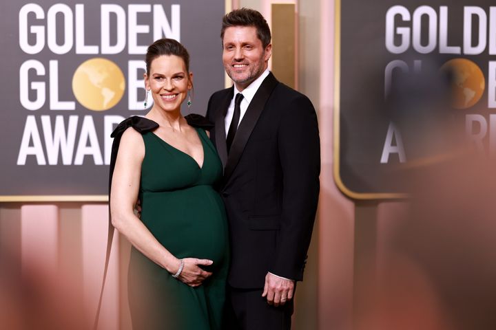 Hilary Swank (left) and Philip Schneider have been married since 2018.