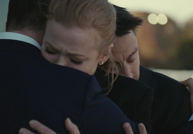 Jeremy Strong, Sarah Snook and Kieran Culkin on the latest episode of "Succession."