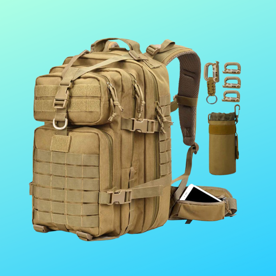 A large capacity backpack