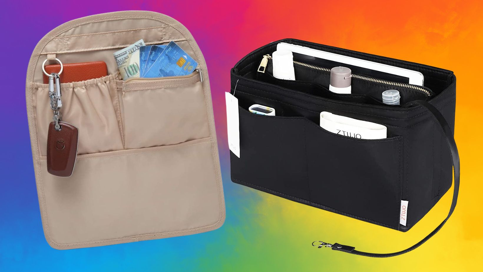 DGAZ Bag Organizer Insert For Hermes Cargo Picotin Bags, Silk Purse Or