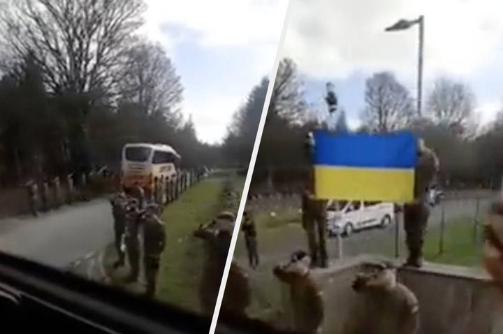 The footage was tweeted by Ukraine’s Ministry of Defence, and then shared by its UK equivalent.