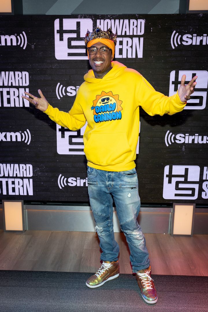 Nick Cannon during a visit to SiriusXM's "The Howard Stern Show' on Monday in Los Angeles, California.