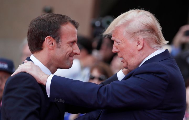 Οι δύο πρόεδροι Γαλλίας και ΗΠΑ σε συνάντηση τους το 2019. 