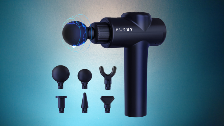 Flyby massage gun