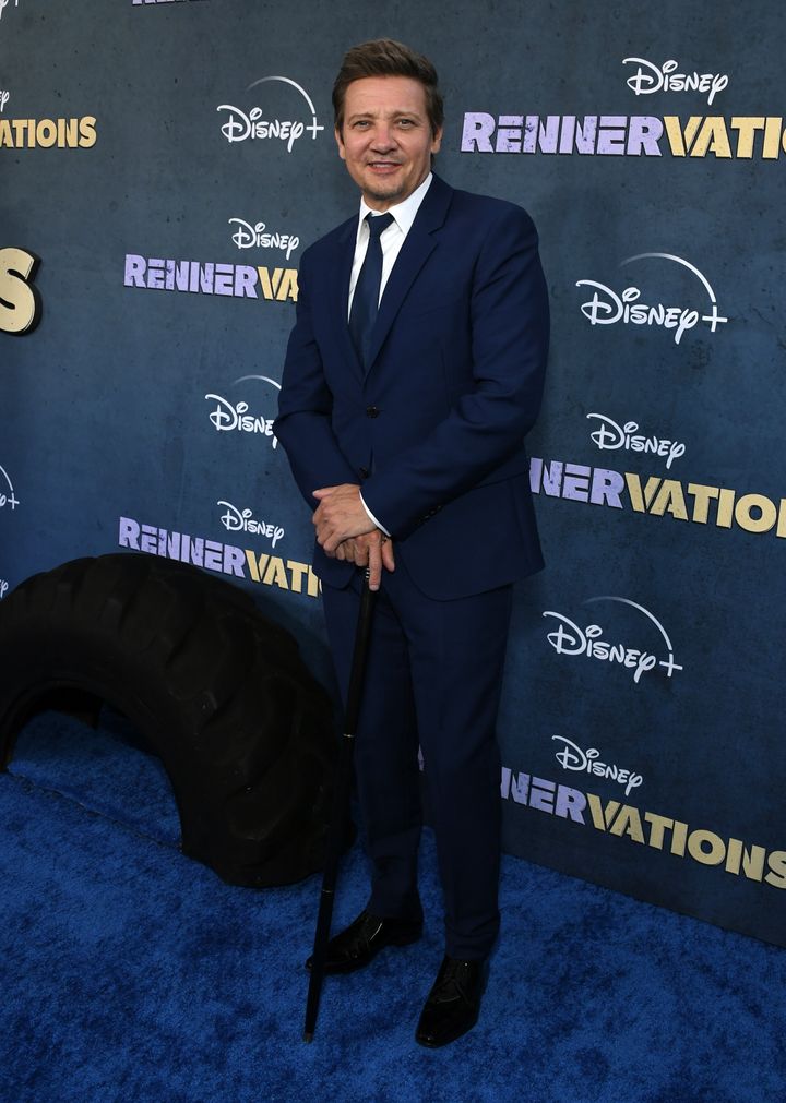 “I set out a goal to be walking this carpet. And here I am enjoying it," said Renner.