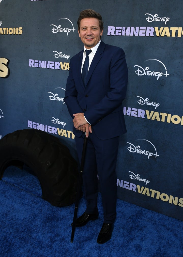 “I set out a goal to be walking this carpet. And here I am enjoying it," said Renner.