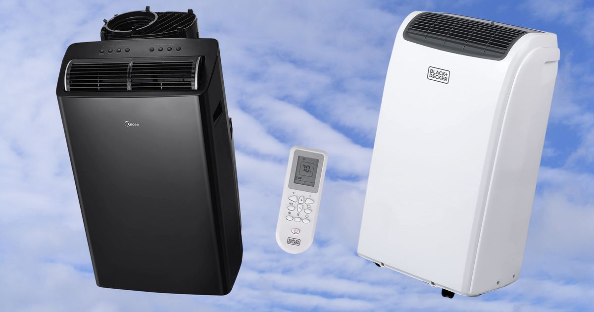 Black + Decker BPACT08WT 8,000 BTU Portable Air Conditioner w/ Remote White  Used