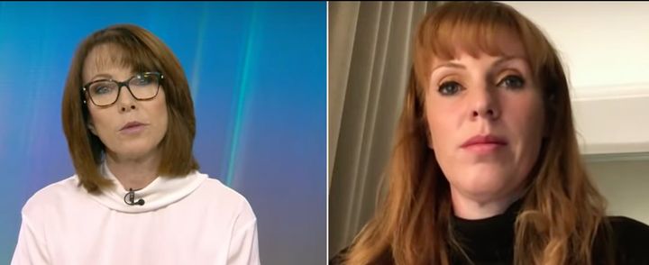 Angela Rayner was being quizzed by Kay Burley on Sky News