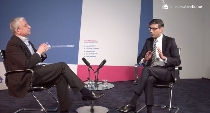 Rishi Sunak was being interviewed by ConservativeHome editor Paul Goodman