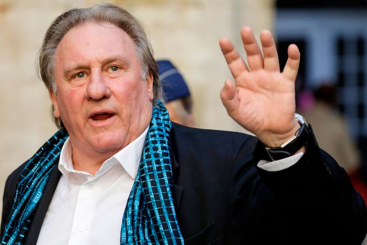 French actor Gerard Depardieu arrives at the Town Hall in Brussels for a ceremony as part of the 'Brussels International Film Festival' on June 25, 2018.