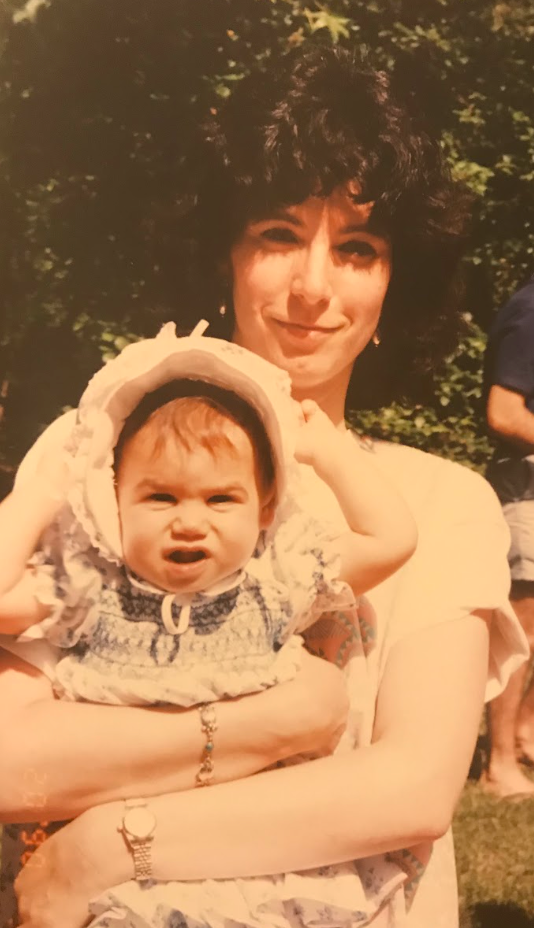 The author as a baby with her mom, Susan.