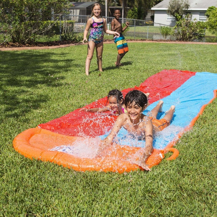 Double lane water slide from Walmart