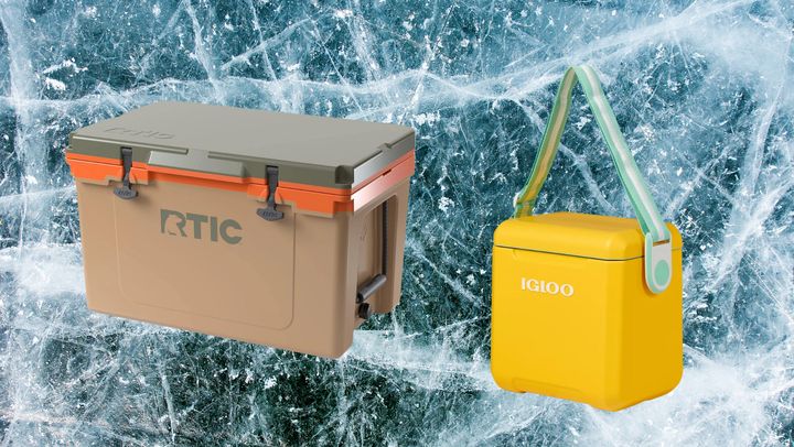 Coolers from RTIC and Igloo