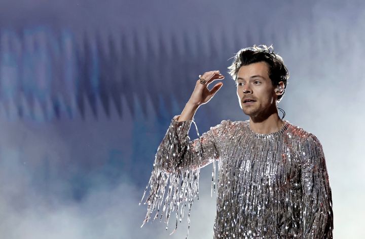 Harry Styles performs onstage during the 2023 Grammy Awards on Feb. 5 in Los Angeles.
