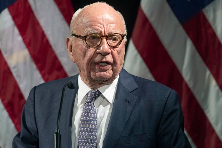 The settlement protects Fox Corp chair Rupert Murdoch (above) and others at the network from having to testify.