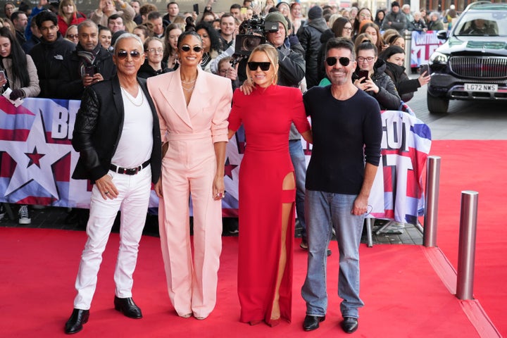 The new-look BGT judging panel pictured together during this year's auditions