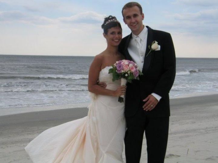 The author and her husband, Nate, on their wedding day in 2006.