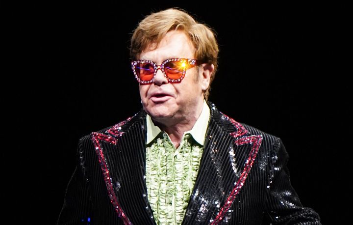 Elton John performing on his Farewell Yellow Brick Road tour