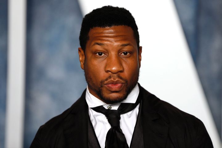Jonathan Majors attends the 2023 Vanity Fair Oscars After Party.