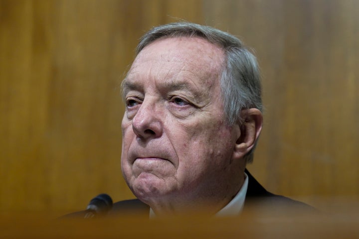 "Of course I'm frustrated!" Sen. Dick Durbin (D-Ill.) said of Republicans using blue slips to block Biden's judicial picks. He's not frustrated enough to nix the blue slip rule, though.