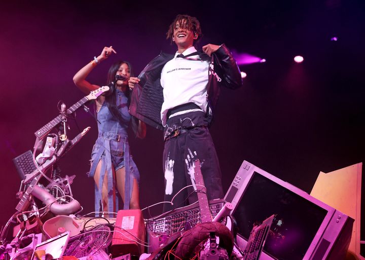Willow and Jaden Smith during their performance at Coachella.