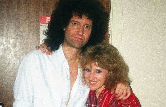 ブライアン・メイと現在の妻アニタ・ドブソン（1985年）