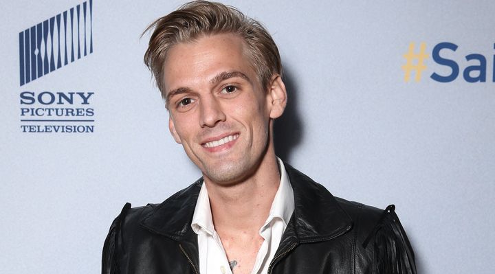 Aaron Carter at a premiere in 2015