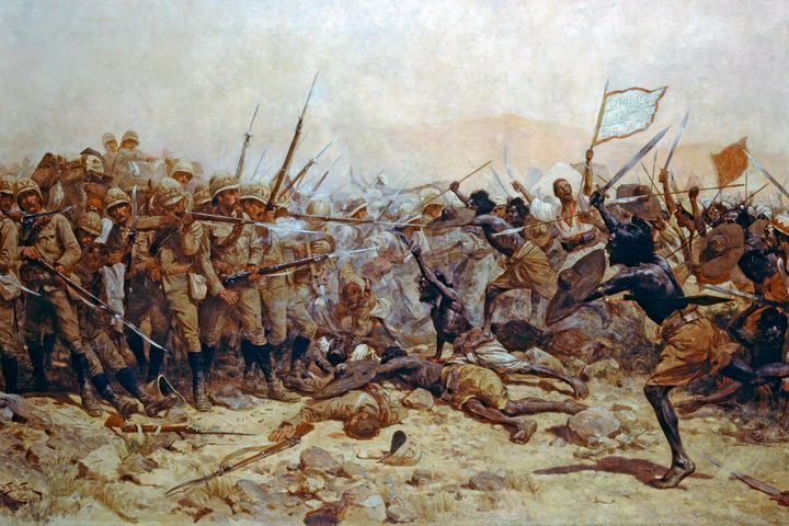 Η Μάχη του Αμπού Κλέα, η οποία έλαβε χώρα στην εκστρατεία της ερήμου προς ανακούφιση του πολιορκημένου στο Χαρτούμ, Γκόρντον το 1885
