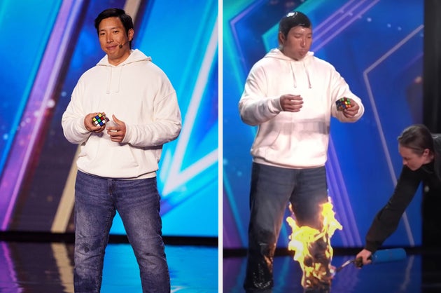 Thomas Vu performing on Britain's Got Talent