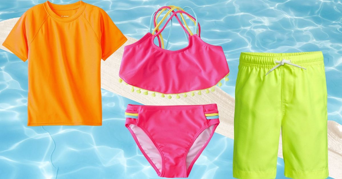 Yellow Bikinis Summer Girl Swimsuit Kids Teenage Girls Bikini Set Two Piece  Children Swimwear Young Girls Beachwear Bathing Suit