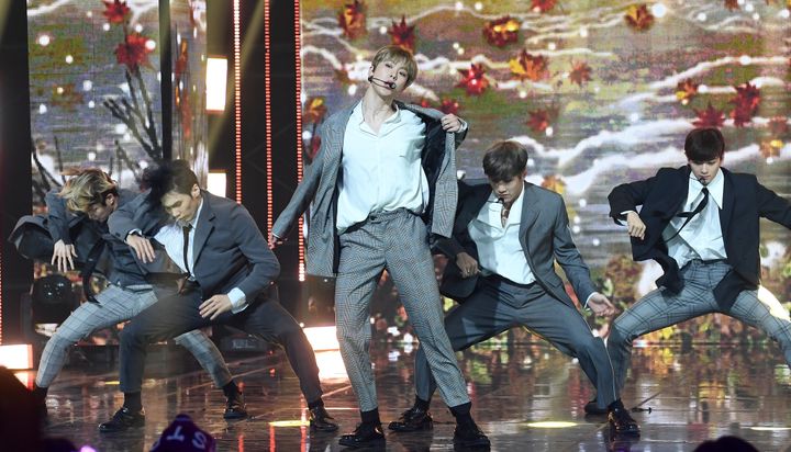 ASTRO performs on stage during the MBC Music Channel 'Show Campion' Live Broadcast at MBC Dream Center on December 04, 2019 in Goyang, South Korea. (Photo by The FACT/Imazins via Getty Images)