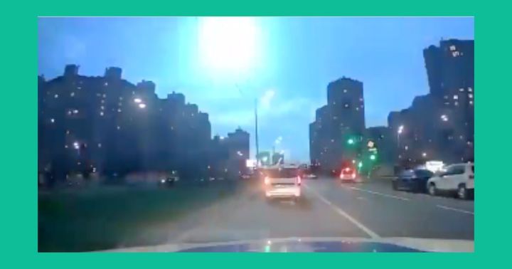 One angle of the mysterious flash in the sky above Kyiv, caught on camera by a Ukrainian MP