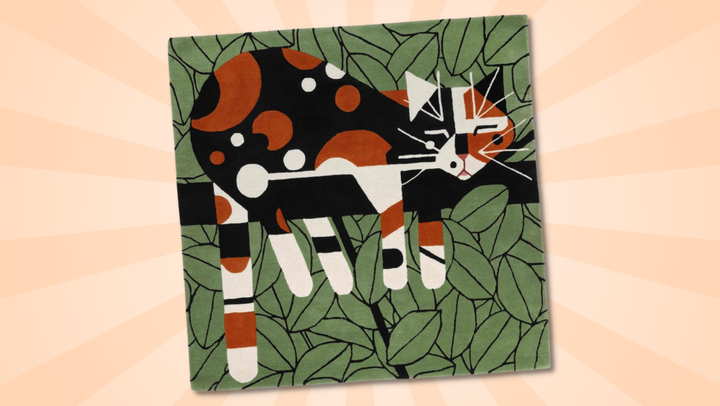 Charley Harper "Limp On A Limb" rug is available at the seller's Etsy store and direct website.