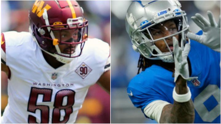 Shaka Toney of the Washington Commanders and Jameson Williams of the Detroit Lions were among the players suspended for gambling.