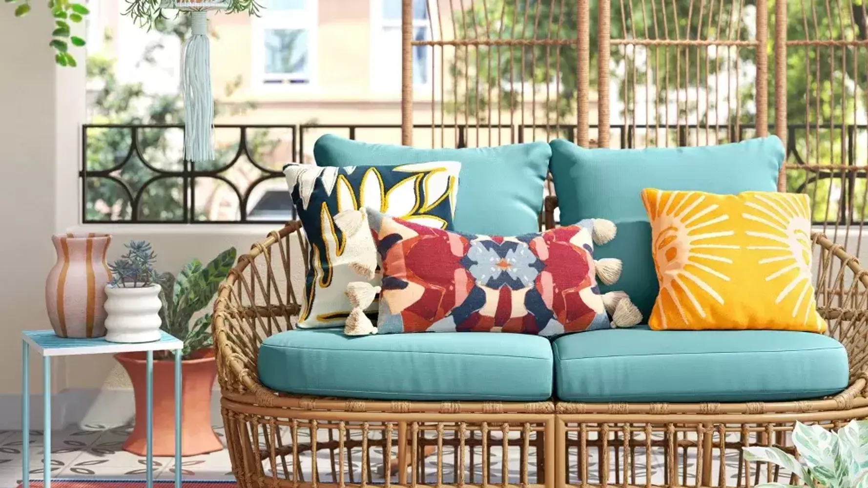 This Stylish Wicker Patio Set Keeps Selling Out—Here's Why We Love It