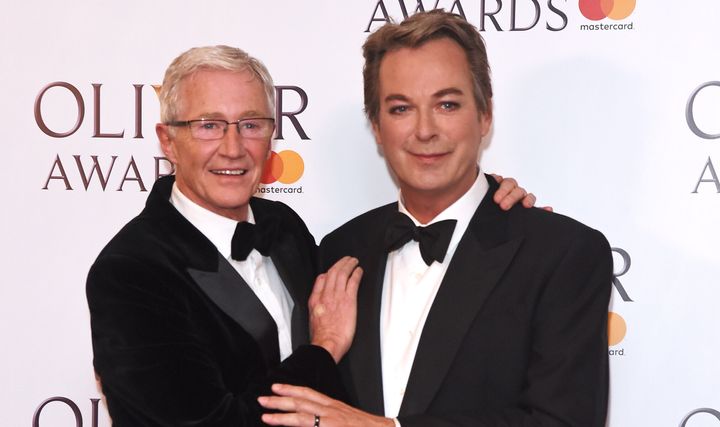 Paul O'Grady and Julian Clary at the Olivier Awards in 2017