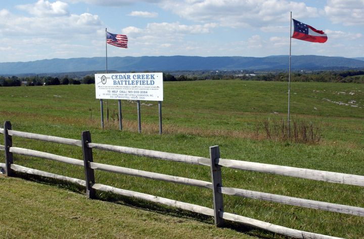 Union and Confederate forces faced off in this open stretch of land during the battle at Cedar Creek in Virginia's Shenandoah Valley in October 1864. The Cedar Creek Battlefield Foundation oversees the site today. (Photo by Chuck Myers/MCT/Tribune News Service via Getty Images)