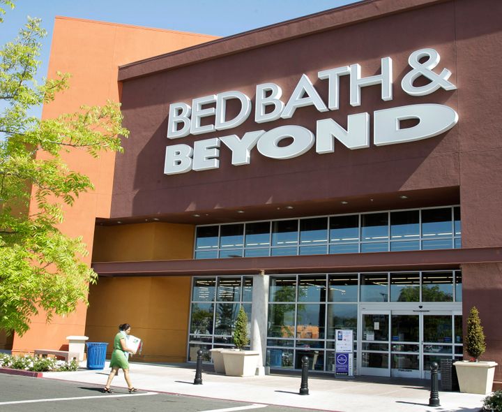 FILE - A Bed Bath & Beyond customer enters a store in Mountain View, Calif., Wednesday, May 9, 2012. Bed Bath & Beyond has filed for bankruptcy protection, but the company says its stores and websites will remain open and continue serving customers. The beleaguered home goods chain made the filing Sunday, April 23, 2023 in U.S. District Court in New Jersey, listing its estimated assets and liabilities in the range of $1 billion and $10 billion. (AP Photo/Paul Sakuma, File)