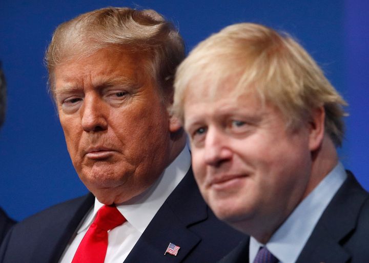 Boris Johnson, right, and Donald Trump.