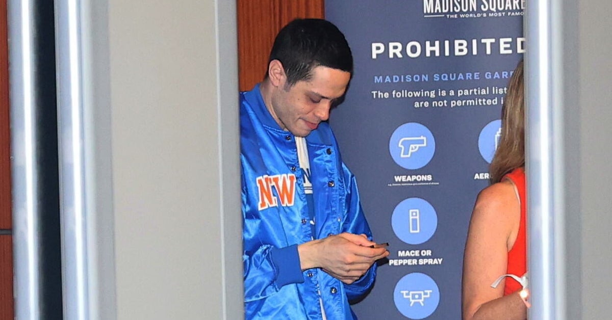 Pete Davidson Shoves Pesky Fan After Knicks Playoff Win