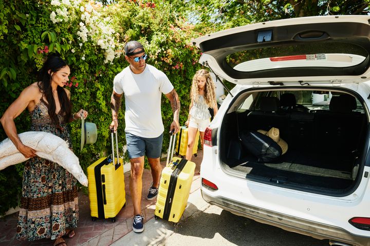 Whether you're taking a flight or embarking on a road trip, make sure to have extra clothes and emergency supplies accessible along the way. 