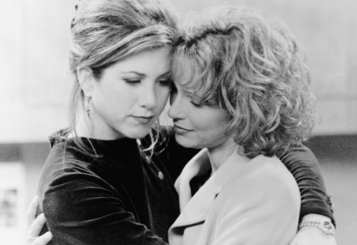 Jennifer Aniston (left) and Jennifer Grey in "The One with the Evil Orthodontist."
