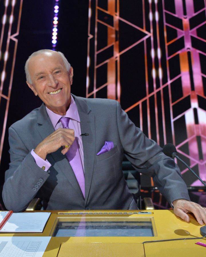 Len Goodman on the set of Dancing With The Stars