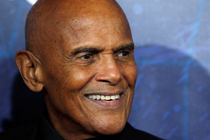 FILE PHOTO: Singer Harry Belafonte arrives at the Broadway opening of "Spider-Man: Turn Off The Dark" in New York June 14, 2011. REUTERS/Jessica Rinaldi/File Photo