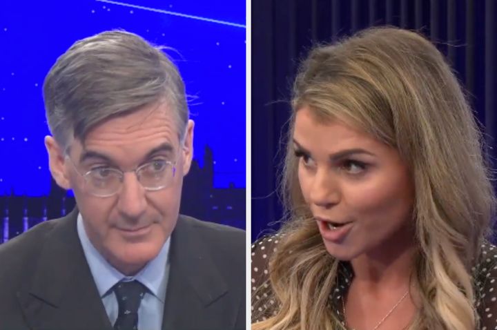 Jacob Rees-Mogg and Marina Purkiss clashed over all the hot political topics on Tuesday night